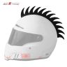 AllExtreme EXHSH01 Cuttable Rubber Mohawk Spikes Helmet Accessory Headwear Decor Accessories for Riding (Black)