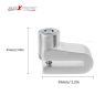 AllExtreme EXHLBL07 Heavy Duty Disc Brake Lock Anti Theft Stainless Steel 7mm Pin Wheel Locking Security Lock for Bike and Motorcycle (Color may Vary)