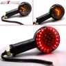 Allextreme EXSTLA2 Universal Super Bright Turn Signal Indicator Light Bike Front/Rear Side Indicator Blinker Bulb for Motorcycles & Bikes (12V, Yellow & Red, 2 PCS)