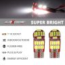 Allextreme Universal T10 LED Parking Light 27 SMD Super Bright Interior Pilot License Plate Dome Indicator Lamp Bulb for Car Bike and Motorcycle (5W, White, 2 PCS)