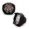 Allextreme EX9FWO2 Imported 9 LED Fog Light Spot Beam Waterproof Pod Driving Work Lamp for Motorcycle Bike Car and SUV (15W, 2 PCs)