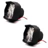Allextreme EX9FWO2 Imported 9 LED Fog Light Spot Beam Waterproof Pod Driving Work Lamp for Motorcycle Bike Car and SUV (15W, 2 PCs)