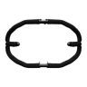 AllExtreme EXDBLKG1 Heavy Duty Leg Guard Diamond Front Bike Safety Crash Bar with Rope Compatible for BS3 BS4 and BS6 Model Royal Enfield Bullet 350cc & 500cc Black