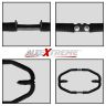 AllExtreme EXDBLKG1 Heavy Duty Leg Guard Diamond Front Bike Safety Crash Bar with Rope Compatible for BS3 BS4 and BS6 Model Royal Enfield Bullet 350cc & 500cc Black