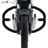 AllExtreme EXDBLKG1 Heavy Duty Leg Guard Diamond Front Bike Safety Crash Bar with Rope Compatible for BS3 BS4 and BS6 Model Royal Enfield Bullet 350cc & 500cc Black