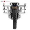 AllExtreme Steel Leg Guard Bike Safety Front Crash Bar Heavy Duty for Motorcycle Compatible with BS3 & BS4 Model Bullet 350cc & 500cc (Chrome)