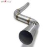 Allextreme EXBPKTM Stainless Steel Motorcycle Exhaust Middle Muffler Bend Pipe for KTM Duke 125/ Duke 200/ Duke 250/ Duke 390 (KTM Duke-200/Duke-390)