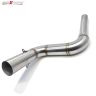 Allextreme EXBPKTM Stainless Steel Motorcycle Exhaust Middle Muffler Bend Pipe for KTM Duke 125/ Duke 200/ Duke 250/ Duke 390 (KTM Duke-200/Duke-390)