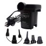 AllExtreme EXCGR308 Quick Fill 12V-DC Car Electric Air Pump with 3 Inflating and 3 Deflating Nozzles, Portable Air Pump for Car Air Mattress, Air Boats, Swimming Rings and Life Jackets