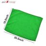 AllExtreme EXGCT01 Microfiber Towel Lint-Free Car Cleaning Clothes High Absorbent Towel for Car Windows, Exterior, Home and Office (Green, 5 PC)