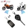 AllExtreme EXBAK0N 12v Universal Security Alarm System with Dual Remote Control Engine Start for Motorcycle Motorbike Scooter