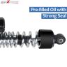 AllExtreme EXRSAS2 Rear Shocker Suspension Spring Adjustable Bike Shock Absorber for Royal Enfield Bullet Motorcycle (Black, 2 Pcs)