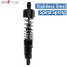 AllExtreme EXRSAS2 Rear Shocker Suspension Spring Adjustable Bike Shock Absorber for Royal Enfield Bullet Motorcycle (Black, 2 Pcs)