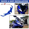 AllExtreme EXSGAW1 Motorcycle Front Fairing Aerodynamic Winglet 2.0 for R15 V3 (Blue)