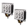 Allextreme EX6LDD2 18W 6 LED 5D Fog Light Water Resistant Spot Beam DRL Lamp for Bikes, Cars, SUVs & Motorcycles (2 Pcs, 18W, White)
