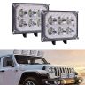 Allextreme EX6LDD1 18W 6 LED 5D Fog Light Water Resistant Spot Beam DRL Lamp for Bikes, Cars, SUVs & Motorcycles (1 Pc, 18W, White)