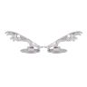 AllExtreme EXCJEL2 Jaguar Style Bike Styling Front Mudguard Ornament Sign Emblem Logo with Chrome Finishing for Motorcycles & Bikes (Chrome, 2 PCS)