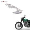 AllExtreme EXCJEL2 Jaguar Style Bike Styling Front Mudguard Ornament Sign Emblem Logo with Chrome Finishing for Motorcycles & Bikes (Chrome, 2 PCS)