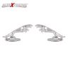 AllExtreme EXCJEL2 Jaguar Style Bike Styling Front Mudguard Ornament Sign Emblem Logo with Chrome Finishing for Motorcycles & Bikes (Chrome, 2 PCS)
