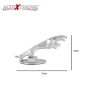 AllExtreme EXCJEL2 Jaguar Style Bike Styling Front Mudguard Ornament Sign Emblem Logo with Chrome Finishing for Motorcycles & Bikes (Chrome, 2 PCS)
