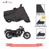 AllExtreme EXCB1B Dust and Scratch Proof Universal Bike Body Cover with Mirror Pockets (Black)