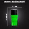 Allextreme EXT10WG Universal T10 LED Parking Light 4 SMD Super Bright Interior Pilot License Plate Dome Indicator Lamp Bulb for Car Bike and Motorcycle (1W, Green, 2 PCS)