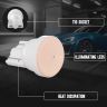 Allextreme EXLGLR2 Universal T10 LED Parking Light Super Bright Interior Pilot License Plate Dome Indicator Lamp Bulb for Car Bike and Motorcycle (2W, Pink, 2 PCS)