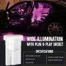 Allextreme EXLGLR2 Universal T10 LED Parking Light Super Bright Interior Pilot License Plate Dome Indicator Lamp Bulb for Car Bike and Motorcycle (2W, Pink, 2 PCS)