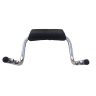 Allextreme EXGTRU6 Motorcycle Heavy Metal Cushion Backrest Passenger Rear Seat Rest Support Compatible for BS3 and BS4 Model Bullet 350cc and 500cc