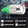 Allextreme EXT10SM Universal T10 LED Parking Light 10 SMD Super Bright Interior Pilot License Plate Dome Indicator Lamp Bulb for Car Bike and Motorcycle (3W, Green, 2 PCS)