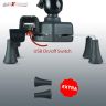 Allextreme AEXL1PH Universal Mobile Mount Cell Phone Holder 360 Rotation Bike Mobile Charger for Motorcycles & Bikes (Black)