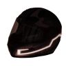 AllExtreme EXHNL1W EL LED Helmet Light Strip with 3 Modes Flashing Night Bike Motorcycle Riding Signal Sticker (White)