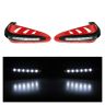 Allextreme EXHP22R Motorcycle Hand Guard with LED Light Universal Bike Handle Protector Shield Handlebar Protection Gear for ATV (Red, 7/8 Inch, 22mm), Standard