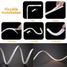 Allextreme AX-LED4 Neon LED Flexible Strip Light 12V Decorative Interior Exterior Car Truck Styling EL Wire Glow String Tube (White, 5M)