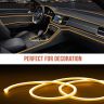 Allextreme AX-LED3 Neon LED Flexible Strip Light 12V Decorative Interior Exterior Car Truck Styling EL Wire Glow String Tube (Yellow, 5M)