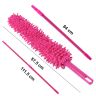 AllExtreme AEXMB01 Microfiber Brush with Flexible Plastic Handle Chenille Duster Washable Cleaning Mop for Cars Fans Ceiling Furniture & Home (1 Pc, Multicolor)