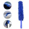 AllExtreme AEXMB01 Microfiber Brush with Flexible Plastic Handle Chenille Duster Washable Cleaning Mop for Cars Fans Ceiling Furniture & Home (1 Pc, Multicolor)