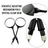 Allextreme EXSMB2 Universal Rear View for Motorcycle, Side Mirrors Set Compatible for Bullet, Classic, Electra, Standard 350cc & 500cc (Black) -Set of 2