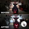Allextreme EX2BHT2 H4 LED Headlight Bulb with Cooling Fan 36W Head lamp Conversion Kit for Bike Car SUV nd Motorcycles (2Pcs, White)