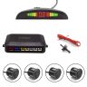 AllExtreme EIX-698 Car Reverse Parking Sensor Device with LED Display & Warning Buzzer, 12V DC 4-Channel Backup Auto Radar Detector Kit (Black)