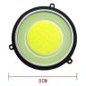 Allextreme EXRTIB2 Round COB LED Switchback DRL Light 2.83" Diameter Side Turn Signal Super Bright Fog Lamp with Indicator for All Cars (20W, White, Ice Blue, 2 PCS)