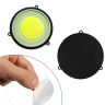 Allextreme EXRTIB2 Round COB LED Switchback DRL Light 2.83" Diameter Side Turn Signal Super Bright Fog Lamp with Indicator for All Cars (20W, White, Ice Blue, 2 PCS)