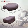 Allextreme PU Leather Seat Cover with Anti Skid Split Cushion Reinforced Stitching Dust Water Resistant for 350cc & 500cc Bullet Classic Models (Brown)
