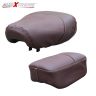 Allextreme PU Leather Seat Cover with Anti Skid Split Cushion Reinforced Stitching Dust Water Resistant for 350cc & 500cc Bullet Classic Models (Brown)