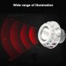 Allextreme 10W High Intensity Led Projector Lamp Stylish Dual Ring COB LED Headlight with Hi/Low Beam and Flasher Function for All Bikes (Blue & Red, 1 Pc)