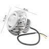 Allextreme 10W High Intensity Led Projector Lamp Stylish Dual Ring COB LED Headlight with Hi/Low Beam and Flasher Function for All Bikes (Red & Blue, 2 Pcs)