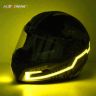 Allextreme Extps1D El Led Helmet Light Strip With 3 Modes Flashing Night Bike Motorcycle Riding Signal Sticker (Yellow), Motorcycling