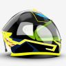 Allextreme Extps1D El Led Helmet Light Strip With 3 Modes Flashing Night Bike Motorcycle Riding Signal Sticker (Yellow), Motorcycling