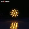 Allextreme EXTS2Y Universal Turn Signal Indicator Light Front/Rear Round Blinker Bulb for Motorcycles (Yellow, 2 Pcs)
