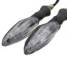Allextreme EXTA02W Universal Turn Signal Indicator Light Front/Rear Round Blinker Bulb For Motorcycles (White, 2 Pcs)